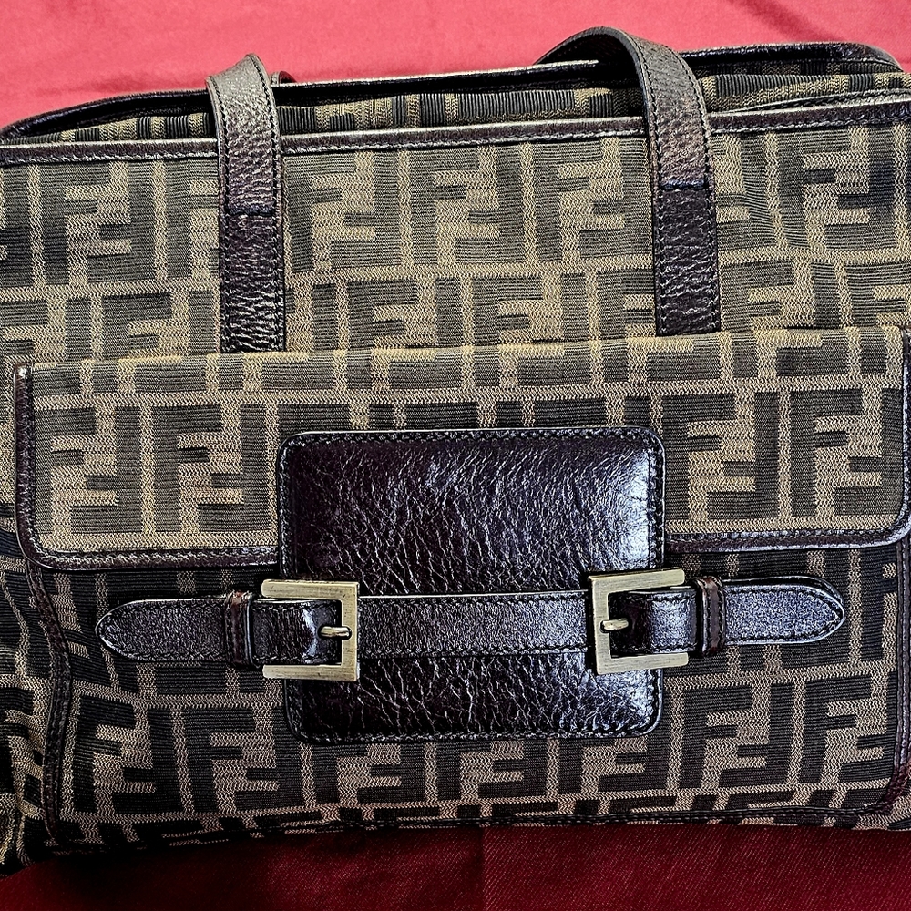 Authentic Fendi Zucca FF tote/briefcase, EUC